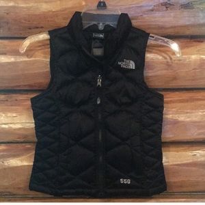 Children's north face black puffer vest